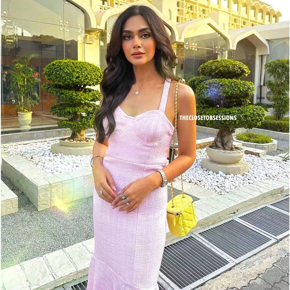 RARE!!! ZARA BLOGGER FAVE!!! Frayed Hem Midi Dress NWT - Picture 4 of 16